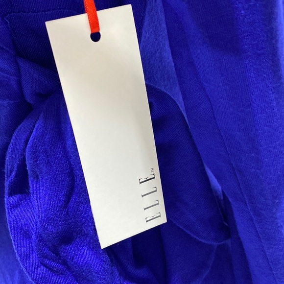 ELLE 3/4 Sleeve Top Side Tie Blue Women’s XS NWT - Picture 7 of 11